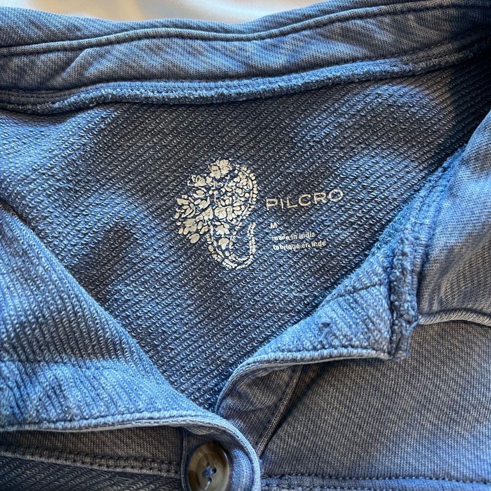 Pilcro Anthropologie Chambray Shacket Shirt Jacket Blue Size Medium - Picture 5 of 10